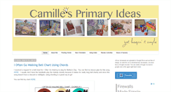 Desktop Screenshot of camillesprimaryideas.com