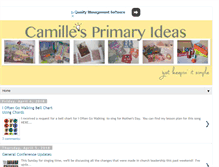 Tablet Screenshot of camillesprimaryideas.com